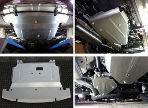 Обвес для HYUNDAI Santa Fe Grand 2016- Защиты комплект (алюминий) 4мм (картер и кпп, дифференциал, бак) для Hyundai Santa Fe Grand 2014-/2016-