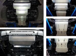 Обвес для MITSUBISHI Pajero Sport 2013-2015 Защиты комплект (алюминий) 4мм (радиатор, картер, кпп, рк) для Mitsubishi Pajero Sport II 2008-2016