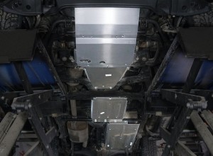Обвес для MERCEDES-BENZ X-Class 2018- Защиты комплект (алюминий) 4мм (картер и радиатор, кпп, рк, бак) для Mercedes-Benz X-Class (2-5 л-) 2018-