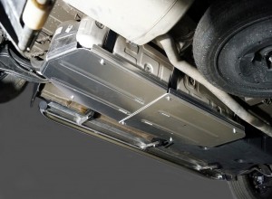 Обвес для KIA Carnival (2WD) 2.2D 2021- Защита бака (алюминий) 4 мм (комплект 2 шт) для Kia Carnival (2WD) 2-2D 2021-
