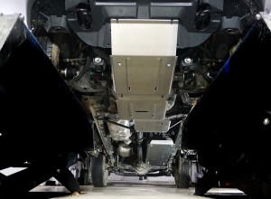 JAC T6 2021- Защиты комплект (алюминий) 4мм (картера, переднего моста, КПП, раздаточной коробки, бака) для JAC T6 4WD 2-0T (бенз) 2021-