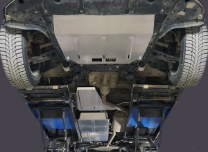 Обвес для GAC GN8 2021- Защиты комплект (алюминий) 4мм (картер и кпп, бака, заднего редуктора) для автомобиля GAC GN8 2021