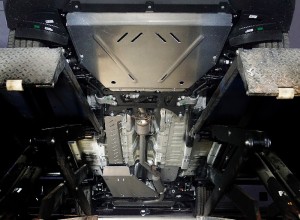 Обвес для EXEED RX 2.0L 4WD 2023 Защиты комплект (алюминий) 4 мм (картер, кпп, топливопровод, бак, задний редуктор)
